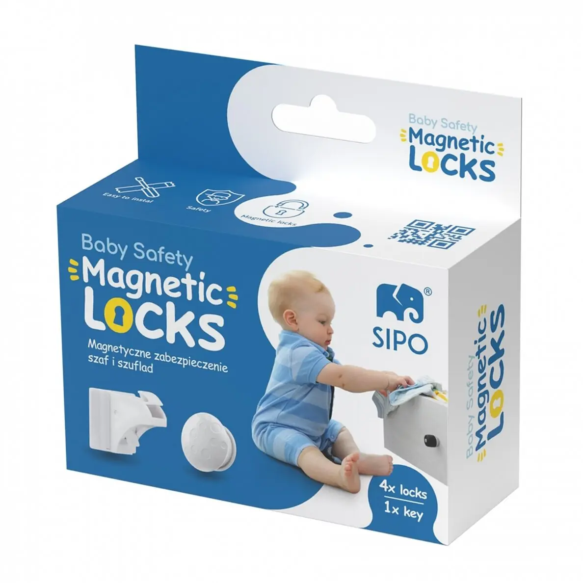 Magnētiskā drošības slēdzene, 4 gab., SBS-M4 SIPO