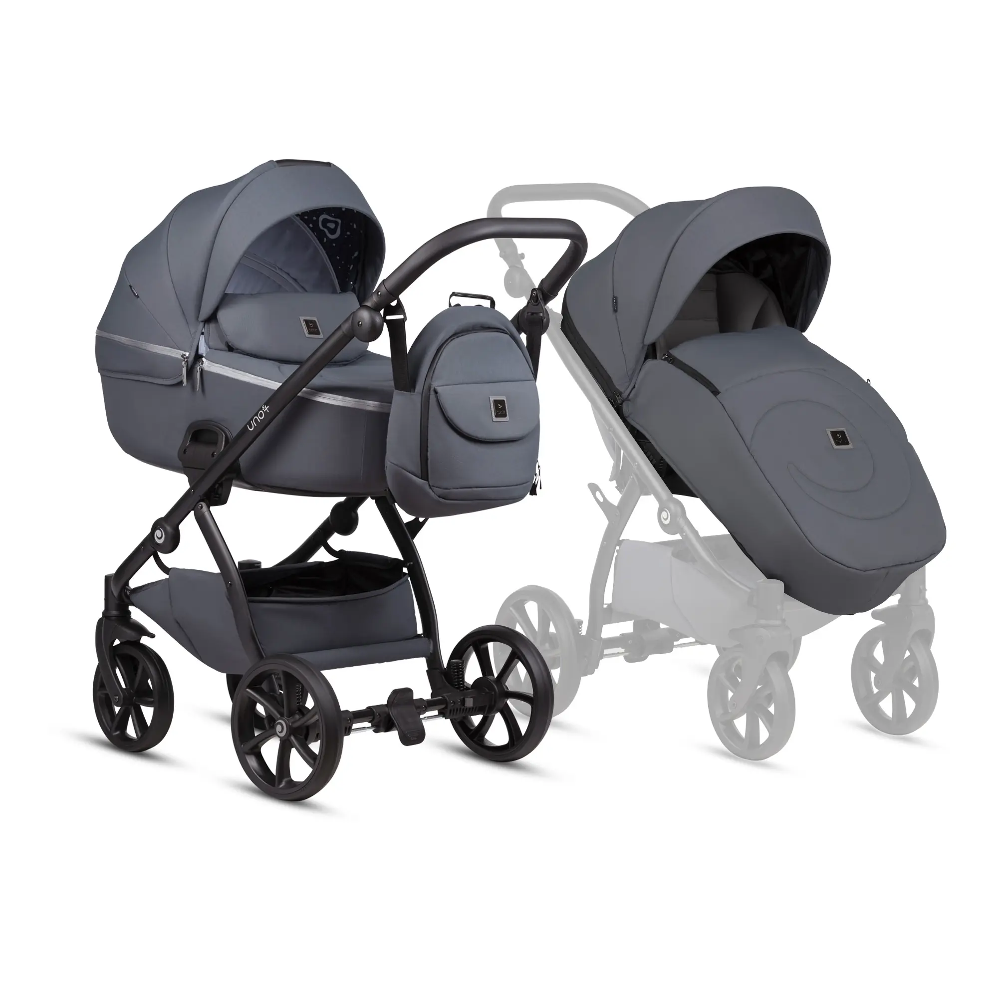 Bērnu rati 2in1 Uno 5 Plus Unico Bērnu rati 2in1 Uno 5 Plus Unico