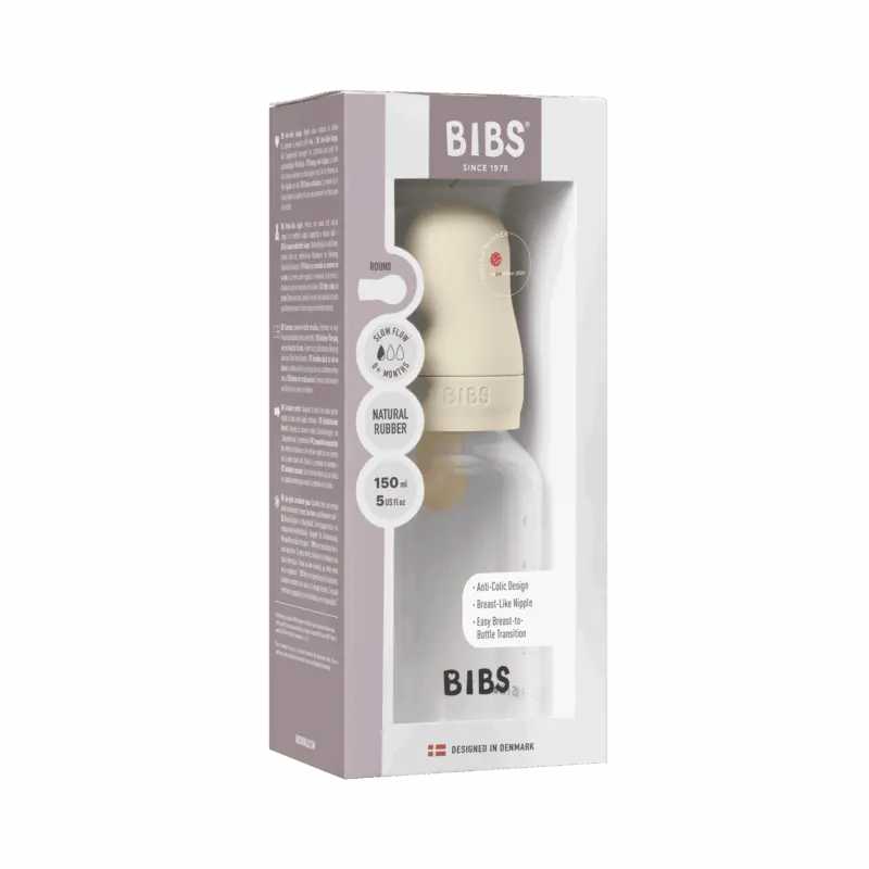 BIBS bērnu pudelīte 150 ml, Ivory