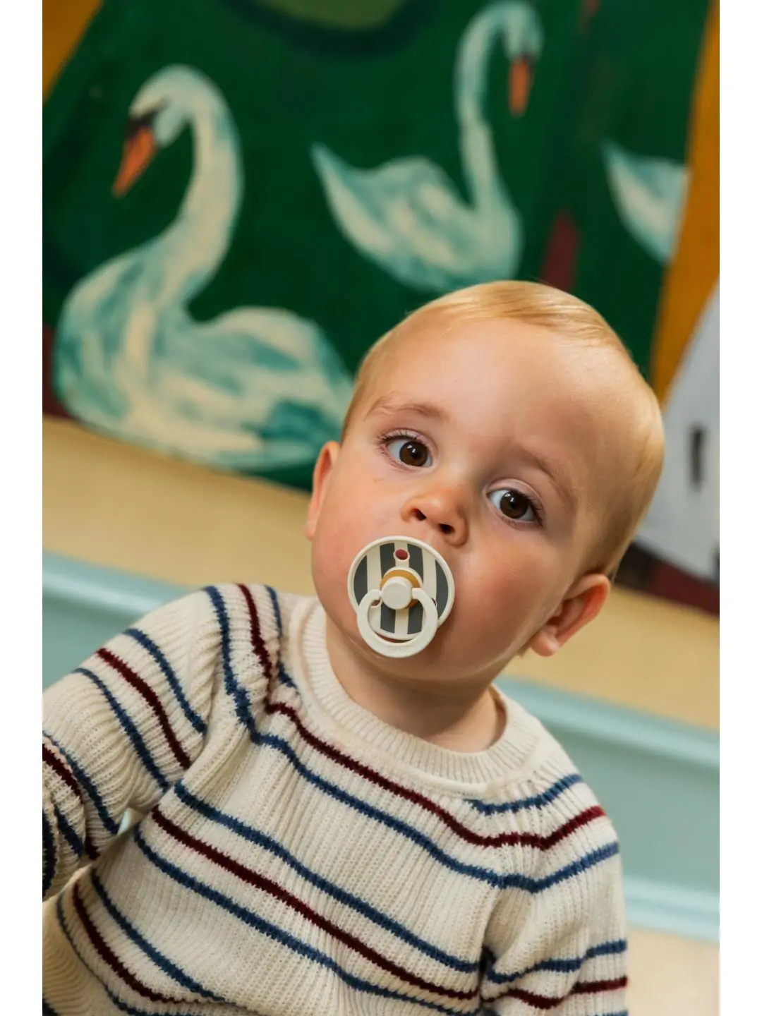 BIBS Studio apaļais knupītis Ruby Pine Mix