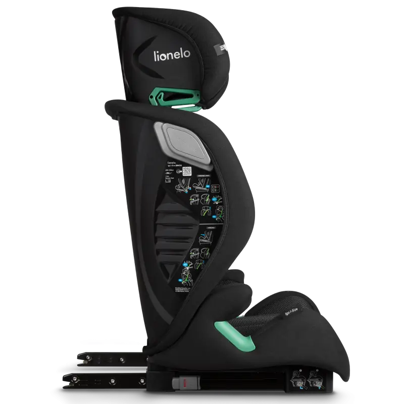Autokrēsls Lionelo Igo i-size 100-150 cm Black carbon