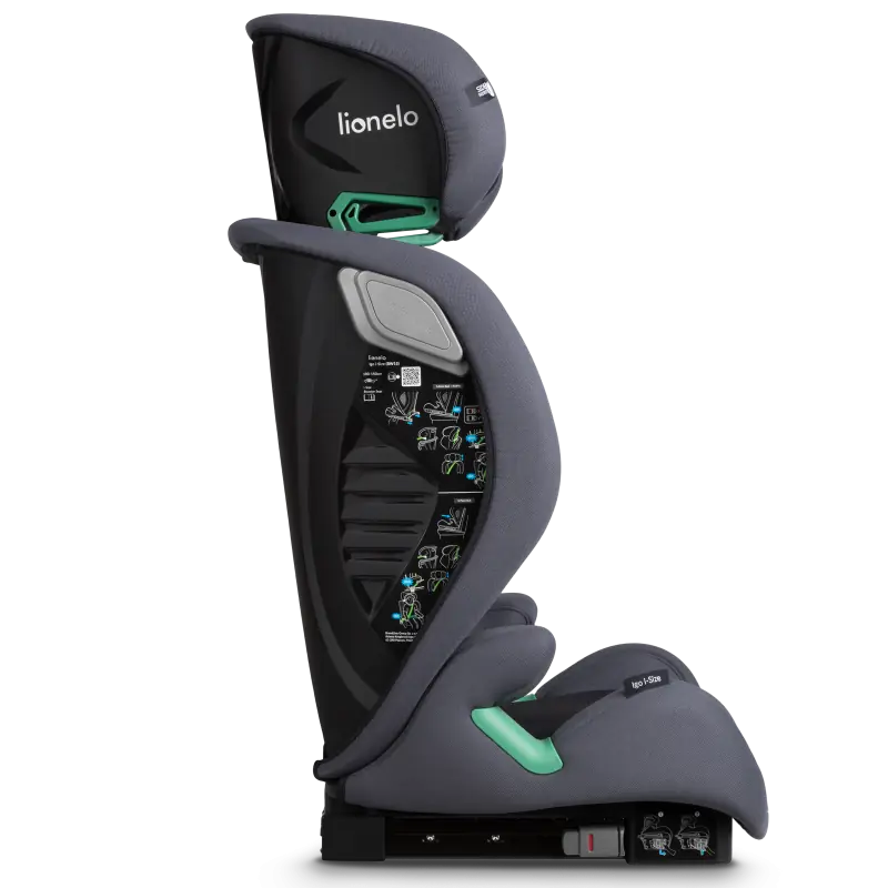 Autokrēsls Lionelo Igo i-size 100-150 cm Grey graphite