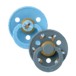 BIBS Studio apaļais knupītis 0-6 M, 2 gab., Bumblebee Breeze Mix