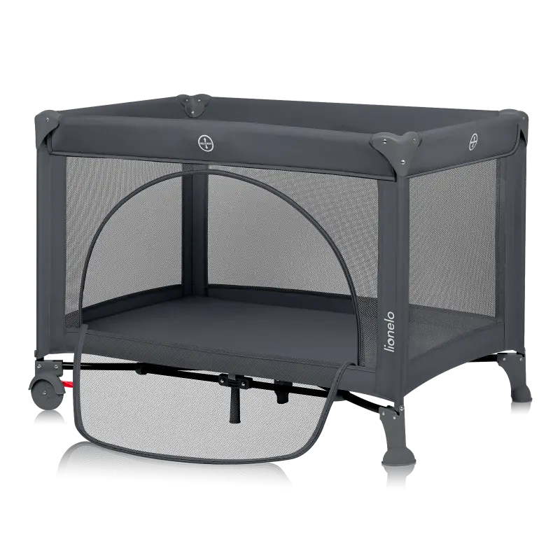 Ceļojuma gultiņa Lionelo Laura, Grey concrete 1012768