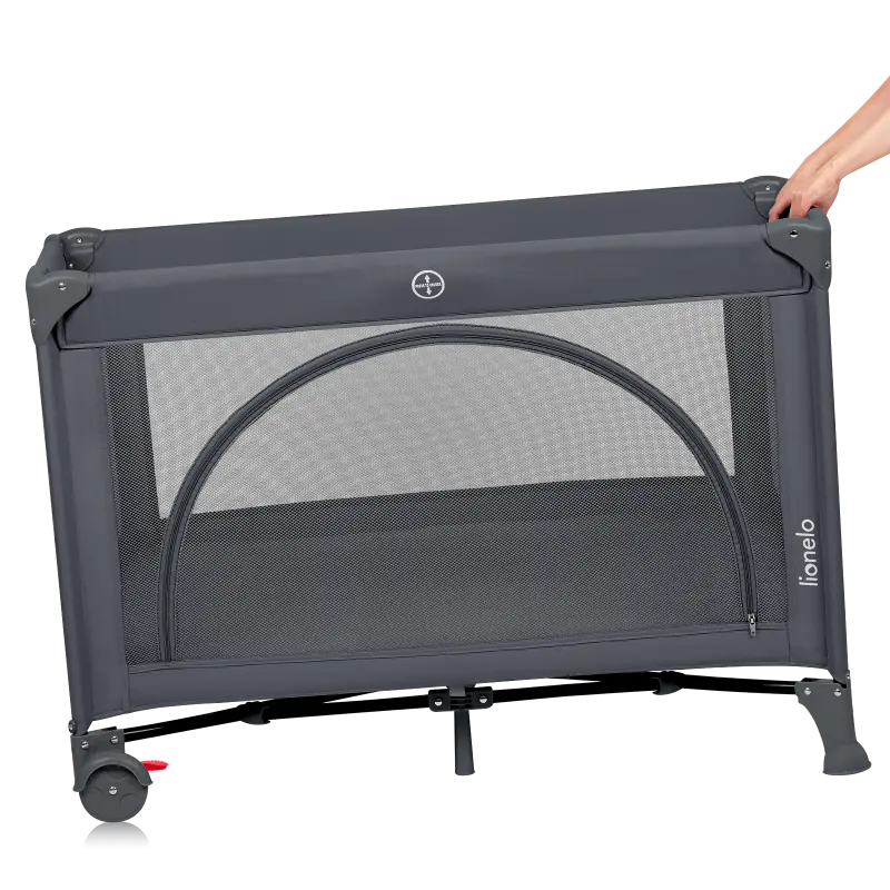 Ceļojuma gultiņa Lionelo Laura, Grey concrete 1012768