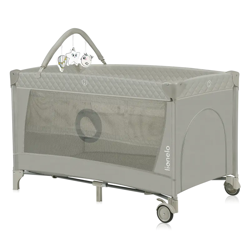 Ceļojuma gultiņa Lionelo Flower, Cappuccino 1012769