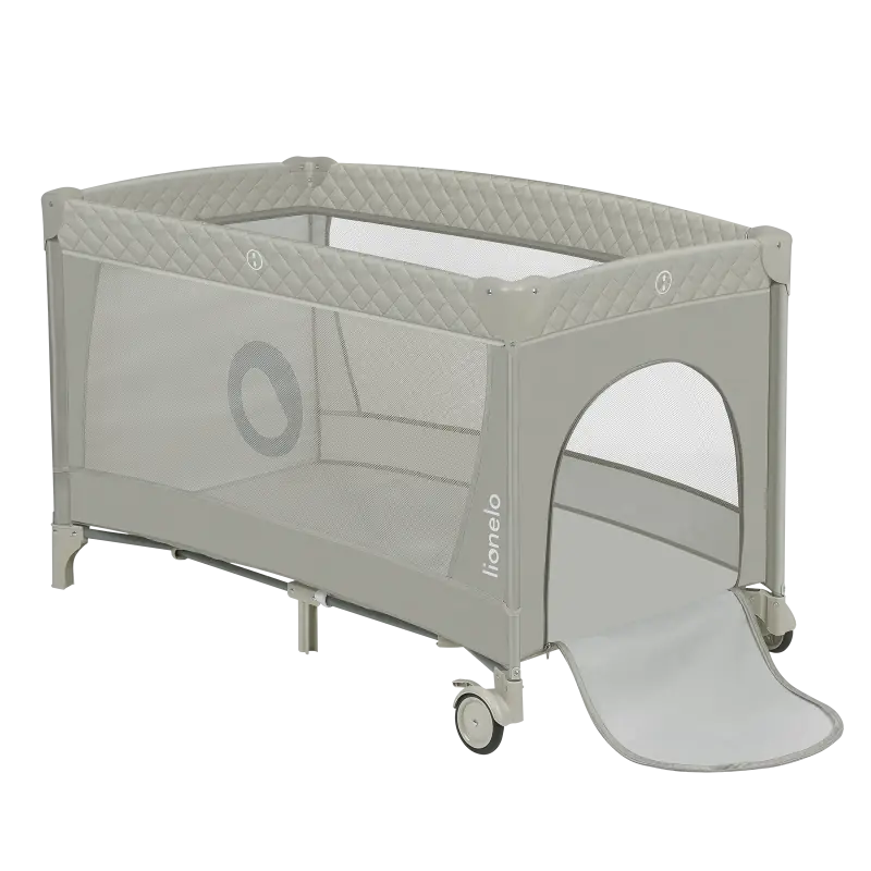 Ceļojuma gultiņa Lionelo Flower, Cappuccino 1012769