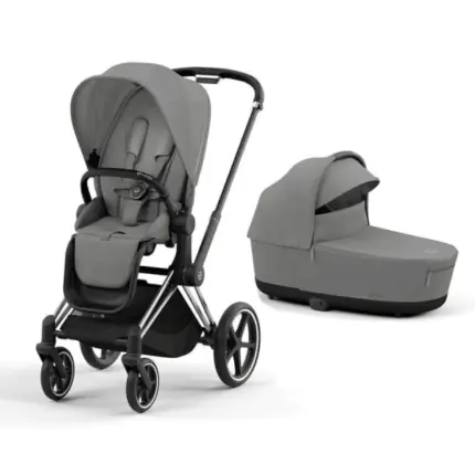 Cybex Priam V4 ratu komplekts 2in1 Mirage Grey, Chrome black rāmis