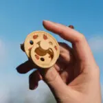 BIBS Studio apaļais knupītis Ladybug Sage Mix