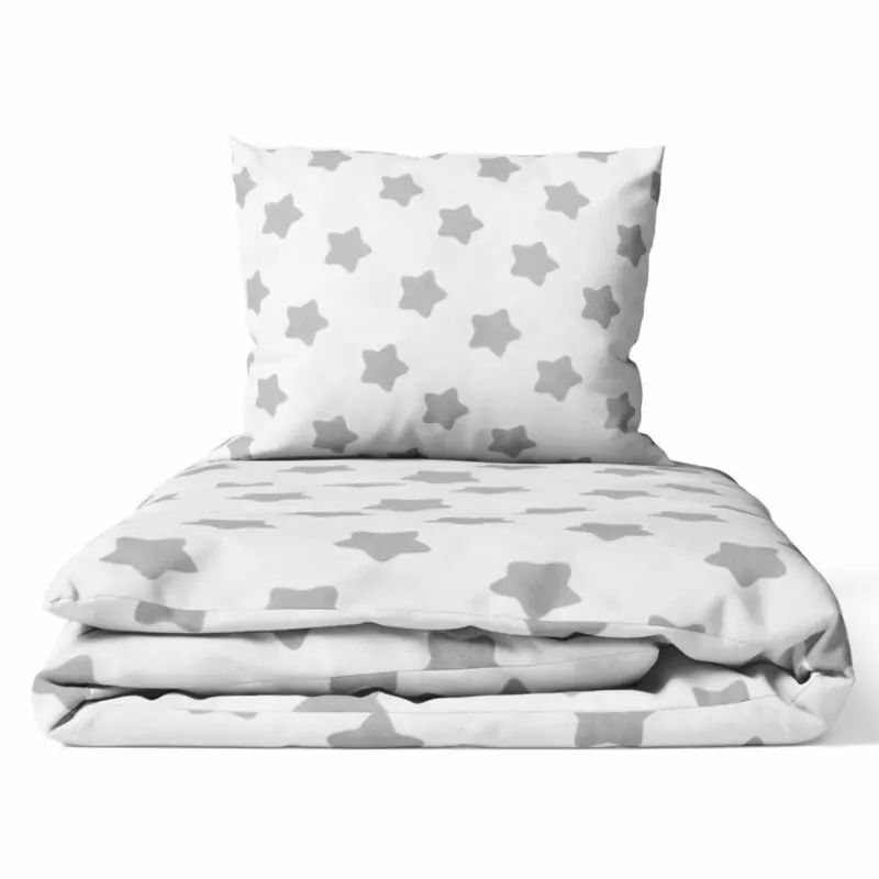 Gultas veļas komplekts 2 daļas, Ankras Grey stars white