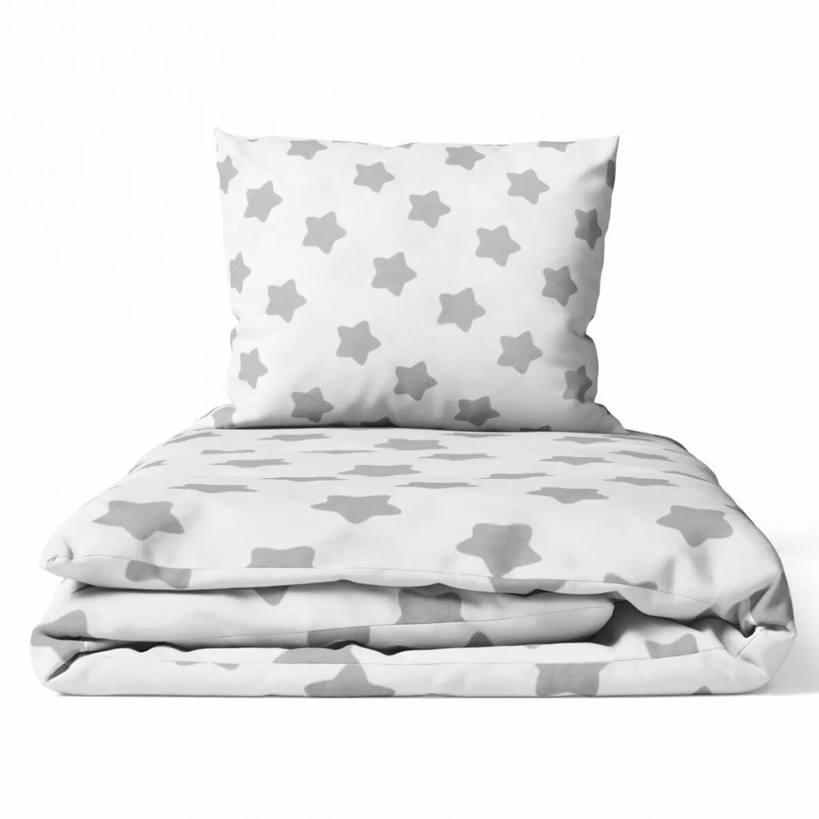 Gultas veļas komplekts 2 daļas, Ankras Grey stars white