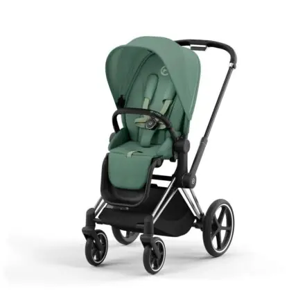 Cybex Priam V4 ratu komplekts 2in1 Leaf Green, Chrome Black rāmis