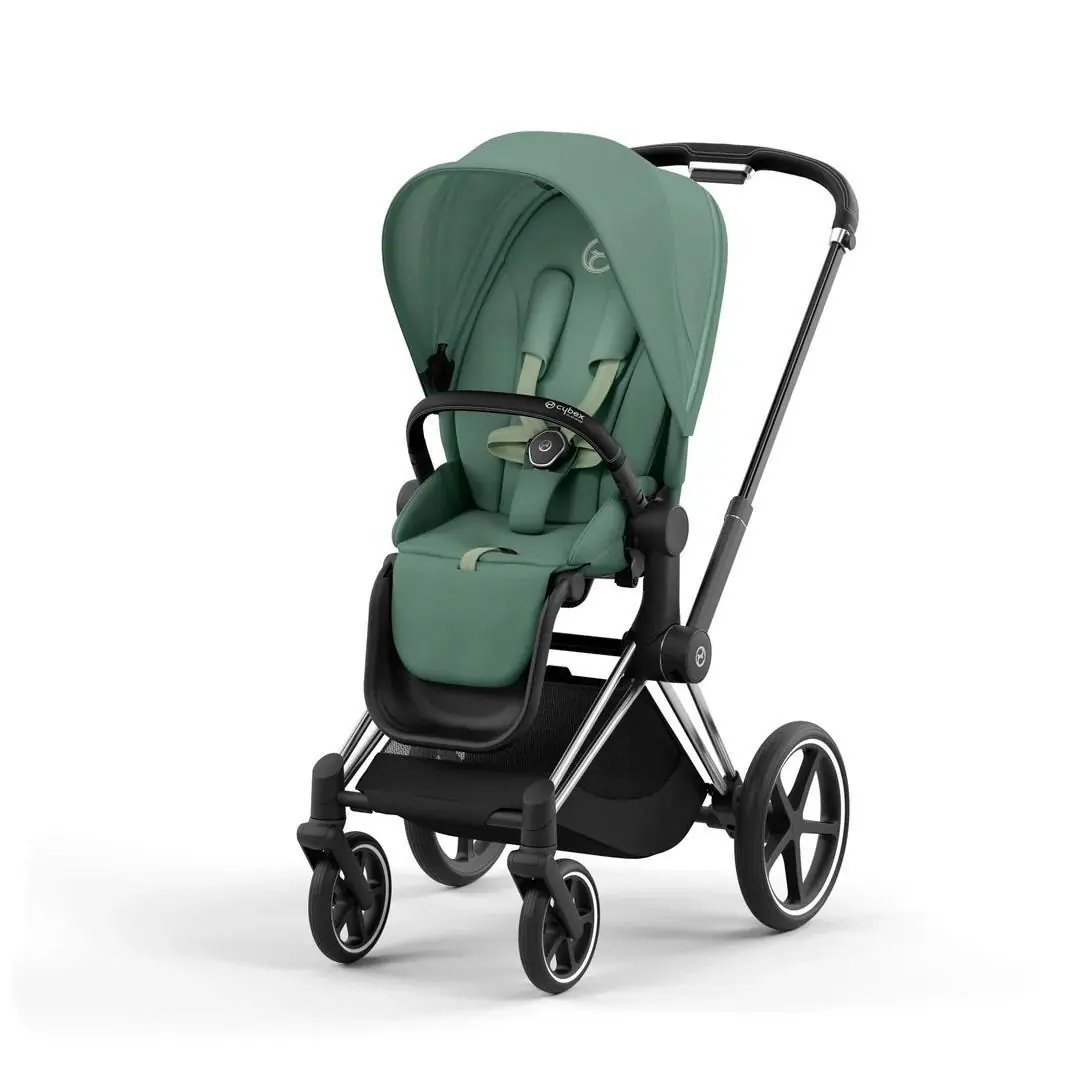 Cybex Priam V4 ratu komplekts 2in1 Leaf Green, Chrome Black rāmis
