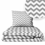 Gultas veļas komplekts 2 daļas, Ankras Grey zigzags