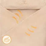 Muslīna dvielis ar kapuci, Lionelo beige cappuccino