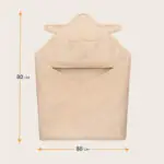 Muslīna dvielis ar kapuci, Lionelo beige cappuccino