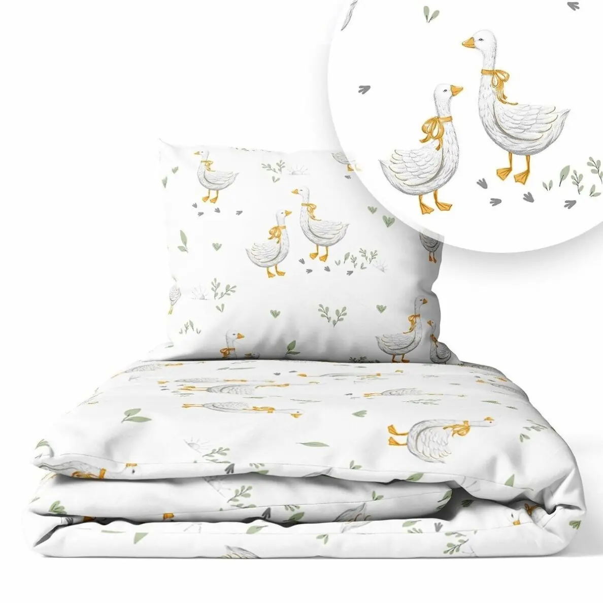 Gultas veļas komplekts 2 daļas, Ankras Goose green