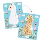 Djeco Kolāžas ar vilnu un Velcro® - Pūkainie draugi 2