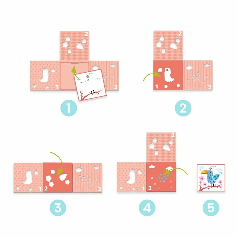 Djeco Krāsošana - 3 trafareti, 1 attēls 3