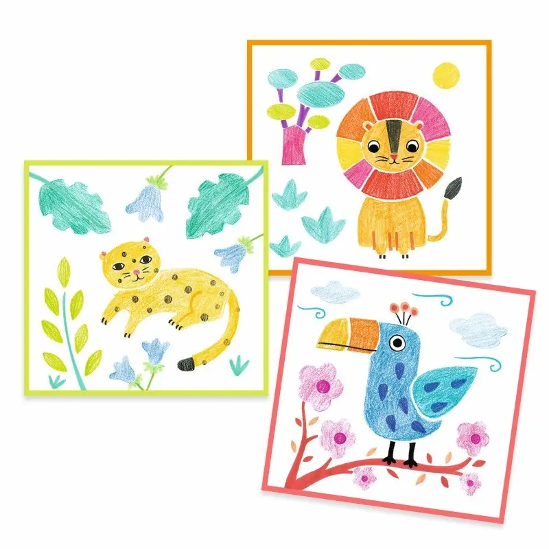 Djeco Krāsošana - 3 trafareti, 1 attēls 4