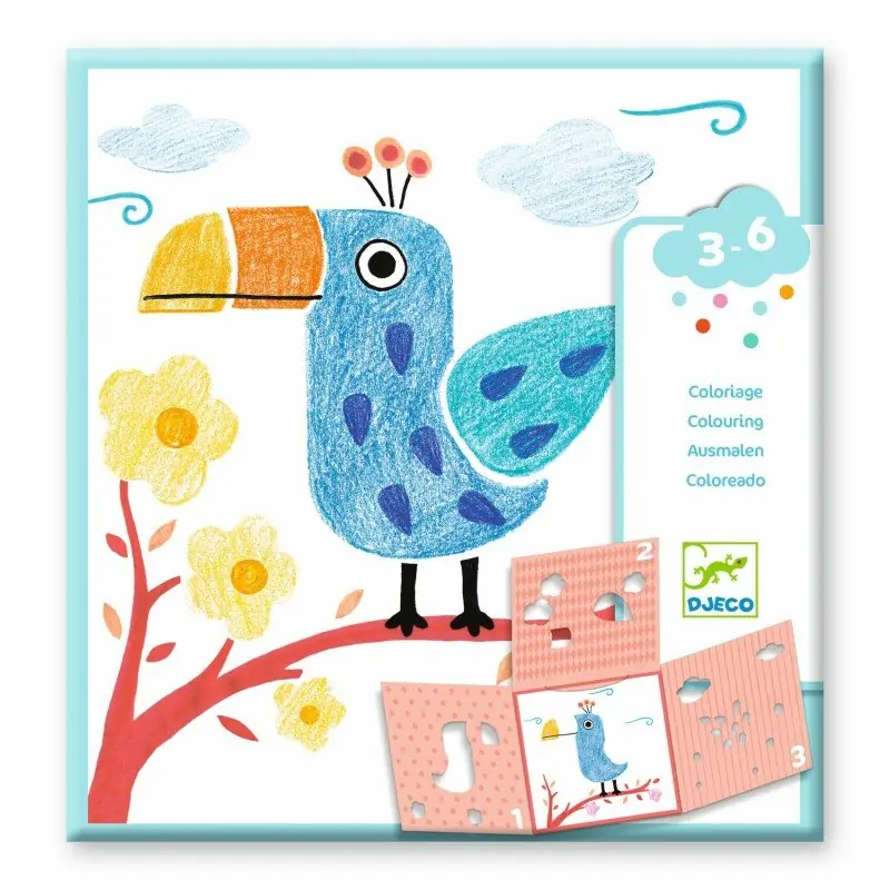 krasosana-3-trafareti-1-attels-kopskats Djeco Krāsošana - 3 trafareti, 1 attēls kopskats