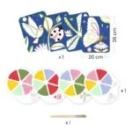 Djeco Krāsošana ar paletēm - Rāpojošie dzīvnieki 2