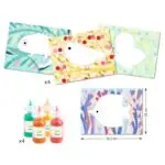 Djeco Krāsošana ar pirkstiņkrāsām - Krāsainās radības 1