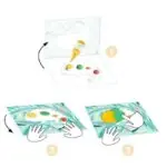 Djeco Krāsošana ar pirkstiņkrāsām - Krāsainās radības 2