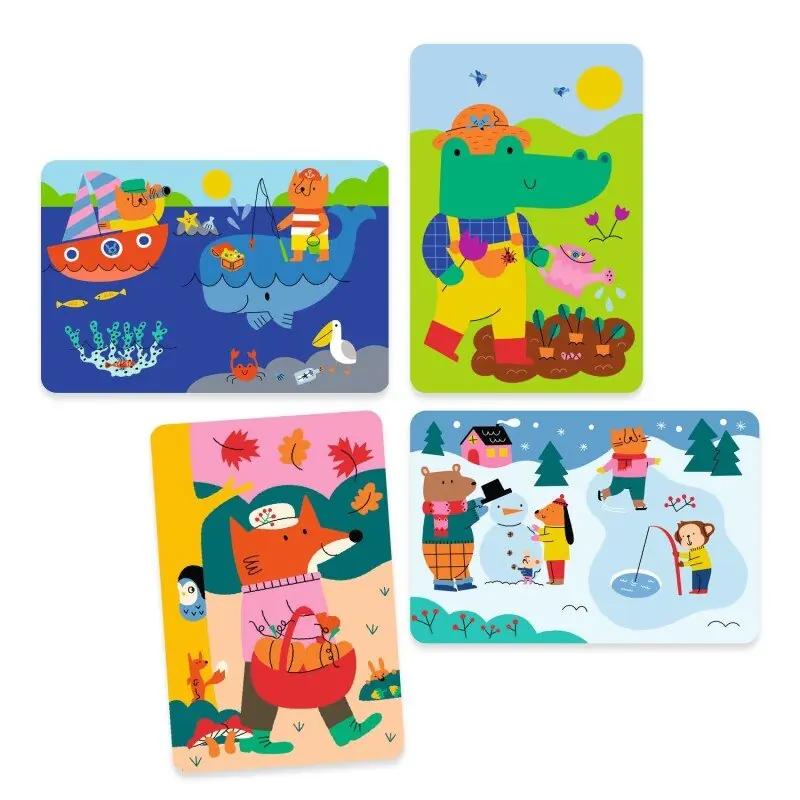 Djeco Krāsošana ar ūdeni - 4 gadalaiki 4