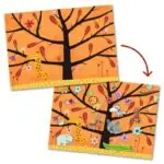 Djeco Pārlīmējamas biezās uzlīmes - Ķēriņi kokos 2