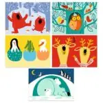 Djeco Skrāpējamās kartiņas - Apgūstam dzīvniekus 4