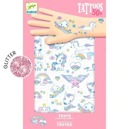 Djeco Tetovējumi bērniem - Vienradži kopskats