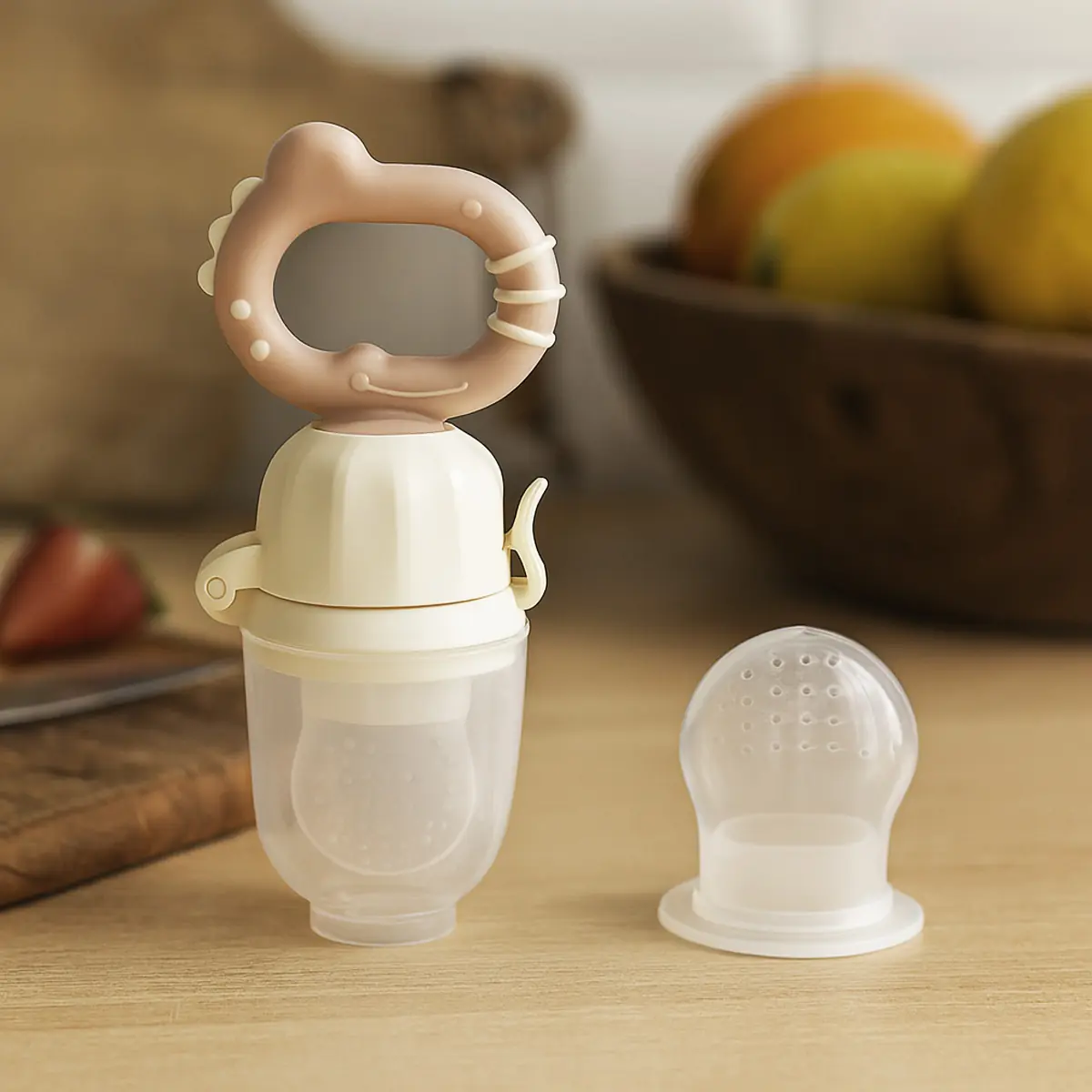Babyono twist-out bērnu pārtikas padevējs DINO brūns 1551/03