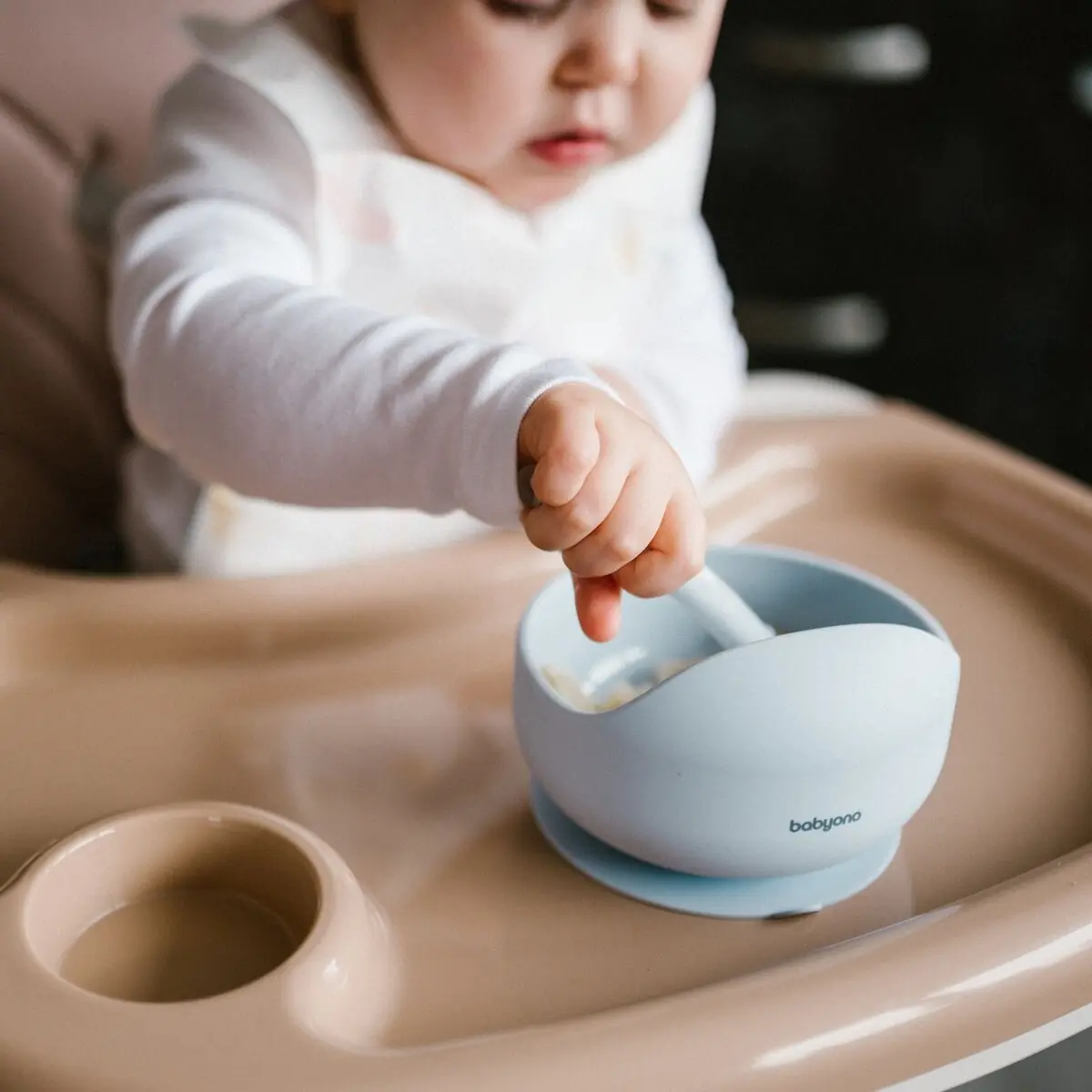 Babyono silikona piesūcekņa bļoda zila 1481/01
