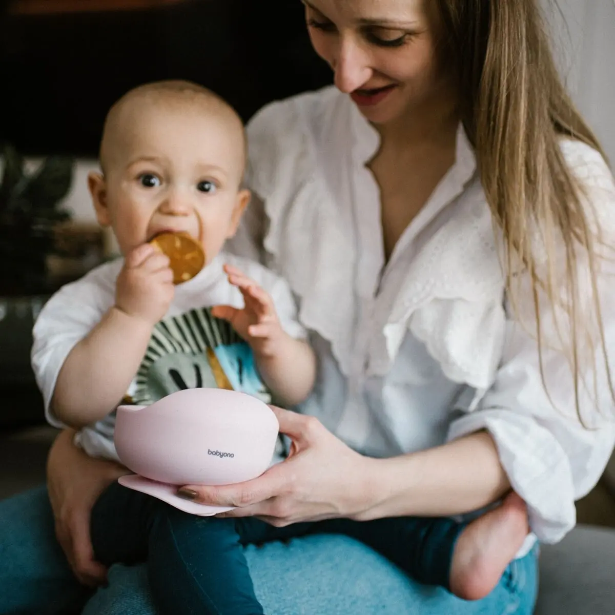 Babyono silikona piesūcekņa bļoda rozā 1481/02