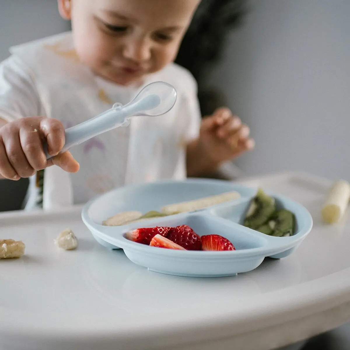 Babyono silikona piesūcekņa bļoda zila 1482/01