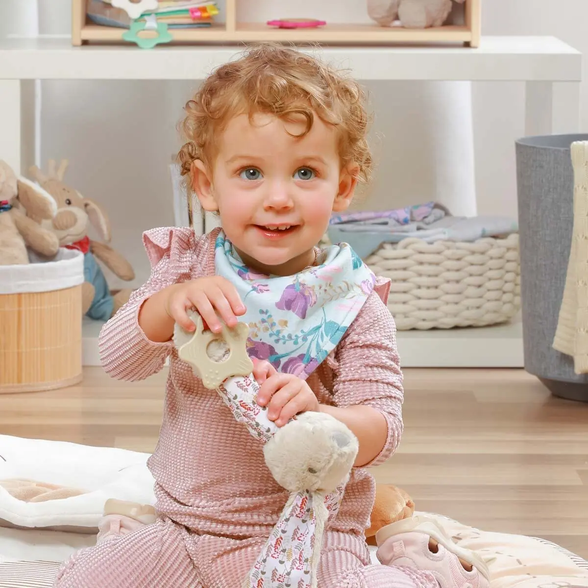 BabyOno bandana priekšautiņš FLORAL, 879/16