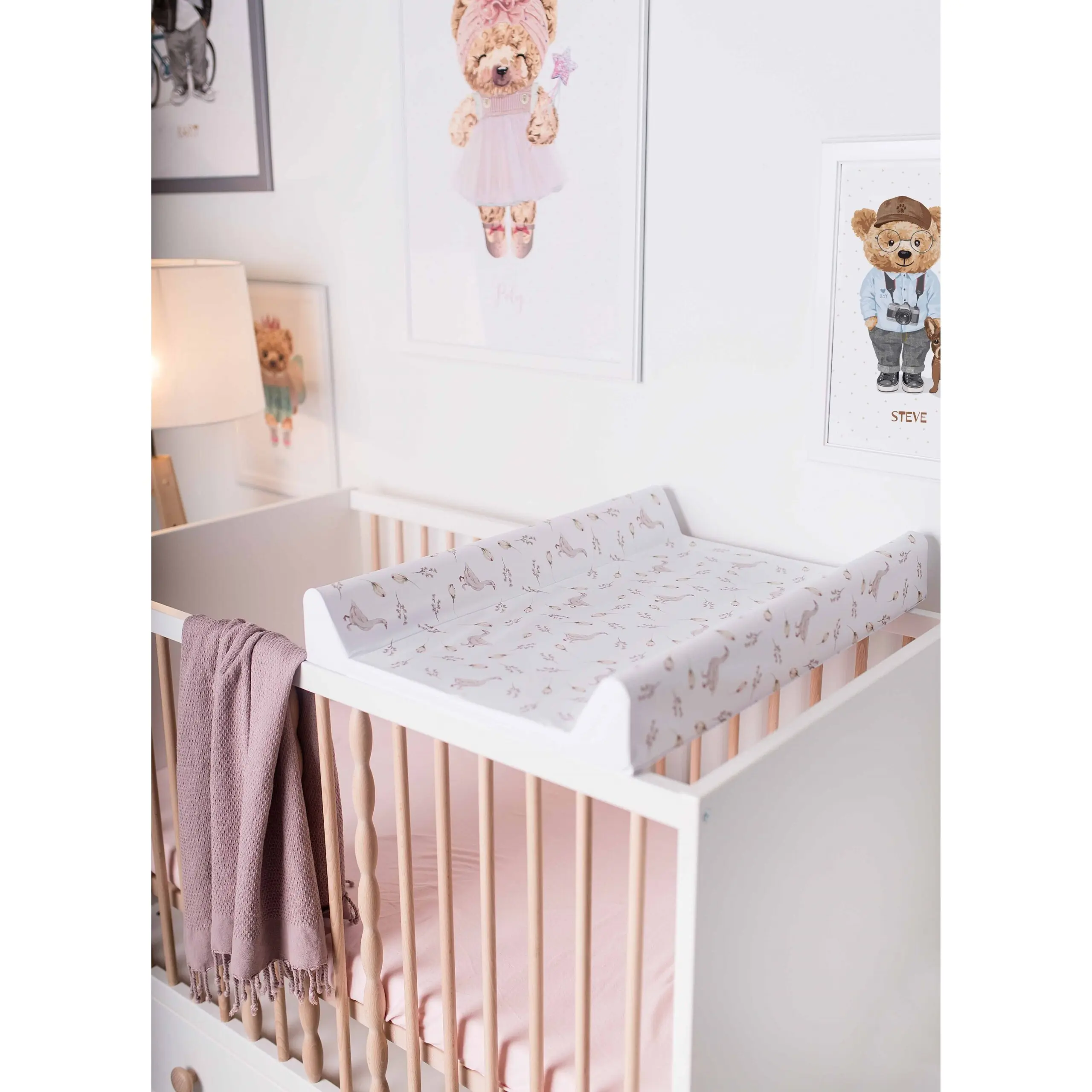 CebaBaby pārtīšanas dēlis Basic, īss, ciets 70 cm zosis W-216-000-731